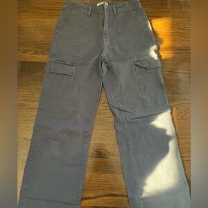 Gray cargo pants